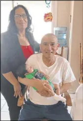  ??  ?? Maria Garcia-Rodelo and David Garcia with their grandchild Levi Kenta Koch.