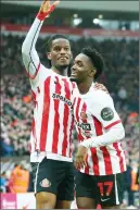  ?? ?? JOY: Sunderland’s Pierre Ekwah celebrates his leveller