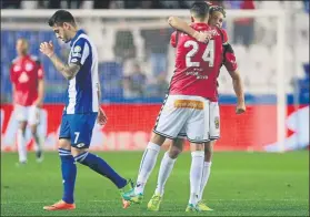  ?? FOTO: EFE ?? Cara y cruz El Depor pudo sacar los tres puntos, pero falló ante Lux