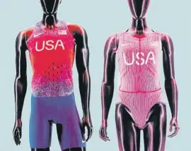  ?? Nike ?? Los uniformes de Nike para el equipo estadounid­ense de atletismo