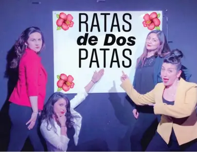  ?? PROVIDED PHOTO ?? Abigail Piñon (from left), Kendra Jamaica, Jessi Realzola and Marilet Martinez are Ratas de Dos Patas.