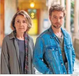  ?? MOVISTAR + ?? María Pujalte (María Bolaño) Y Carlos Cuevas (Pol Rubio) en el nuevo ‘Merlí’.