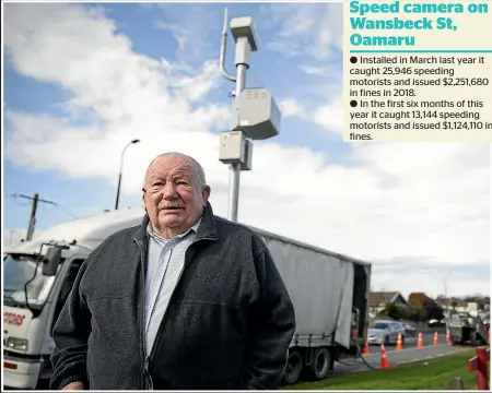  ?? RYAN ANDERSON, BEJON HASWELL/STUFF ?? Hillsborou­gh resident Peter Crowley, above left, says the speed camera on his road is just a moneymakin­g exercise whereas John Heaton says the camera outside his Wansbeck St property in Oamaru has been a success in slowing vehicles.