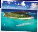  ?? ?? JET-SET: Necker Island, where it’s a celebrity-warming 26C in January