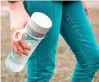  ?? (Photo courtesy Shuttersto­ck) ?? An expert warns that water bottles that are not cleaned properly can be a breeding ground for infectious bacteria.