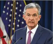  ?? MARK WILSON / GETTY IMAGES ?? After the latest policy meeting, the U.S. Federal Reserve Chairman Jerome Powell announced June 13 the Fed will increase interest rates by quarter of a percentage point.