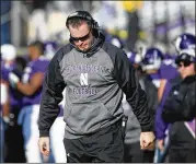  ?? JOHN J. KIM / CHICAGO TRIBUNE ?? Northweste­rn head coach Pat Fitzgerald fits the category of star player and student, and he now gets to work with similar youngsters.