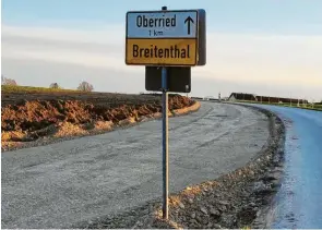  ?? ?? Zwischen Breitentha­l und Oberried wird ein neuer Radweg gebaut.