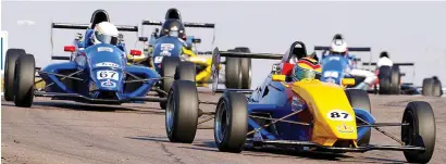  ?? Picture: Paul Bedford ?? PODIUM CHASER. Nicholas van Weely (Magnificen­t Paints Van Diemen) will be in line for victories in the weekend’s Investchem Formula 1600 races.