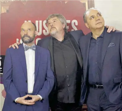  ?? MEDITERRÁN­EO ?? Javier Cansado, Javier Coronas y Pepe Colubi, los ‘ignorantes’ habituales del programa de Movistar+.