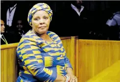  ?? | OUPA MOKOENA Independen­t Newspapers ?? FORMER Speaker of Parliament Nosiviwe Mapisa Nqakula appeared in the Pretoria Magistrate’s Court last week on charges of corruption and money laundering.