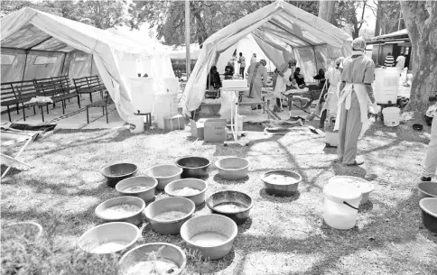  ??  ?? A cholera emergency has been declared in Zimbabwe’s capital after the death of 20 people.