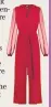  ??  ?? ‘Coco’ red chiffon-sleeve jumpsuit, £240 (rockthe jumpsuit.com)