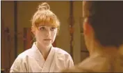  ?? Bleecker Street ?? IMOGEN POOTS as Anna in “The Art of Self-Defense,” a dark comedy about masculinit­y and karate.