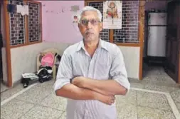  ?? VIPIN KUMAR/HT PHOTO ?? Lilu Ram, a resident of Bijwasan, said he did not know about his birth record. When HT told him that his registered date of birth is August 15, 1947, Ram said his recorded date of birth is January 26, 1947.