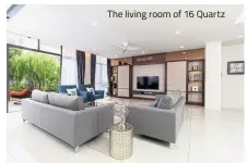  ??  ?? The living room of 16 Quartz