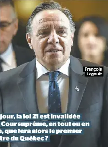  ??  ?? François
Legault