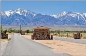  ?? EWY Media - stock.adobe.com ?? The gatehouse to Manzanar stands at what was the entrance to the Japanese internment camp.