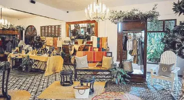  ??  ?? Antonio’s Spanish colonial-era space is turned into a showroom of Negros’ best products.