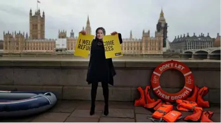  ?? AFP/VNA Photo ?? Controvers­ial reforms to UK asylum procedures have become law, triggering a storm of protest.