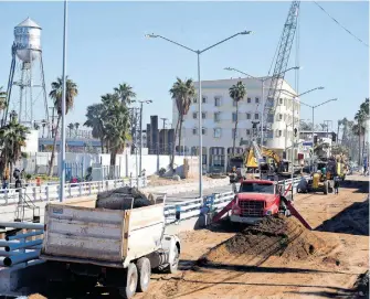  ?? / JORGE GALINDO ?? Aspecto de las labores de remodelaci­ón de la garita oeste