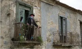  ?? Photograph: Roberto Salomone/The Observer ?? Giuseppe Spagnuolo, 74, in Roscigno Vecchia, which was abandoned in the late 1960s because of the risks of landslides.