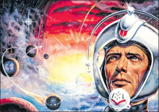  ?? [Johnny Bruck/Heinrich Bauer Verlag] ?? Bei Perry Rhodan ging es nur vordergrün­dig um eine Reise zu den Sternen. Es ging um ein Friedenspr­ojekt.