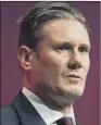  ??  ?? SIR KEIR STARMER: Thought Labour should have taken a bigger lead in Brexit campaign