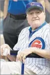  ?? Associated Press ?? WRIGLEY FIELD Merullo prepares to throw out the first ball last year at Wrigley Field’s 100th anniversar­y.