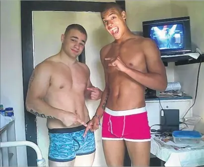  ??  ?? One of the photos and a number of messages posted on Facebook by Sonny Barker, left, who uses the name Sonny Drummond, with Korrel Kennedy, right, who was once dubbed “Britain’s worst teen” and is believed to be Sonny’s current cell mate