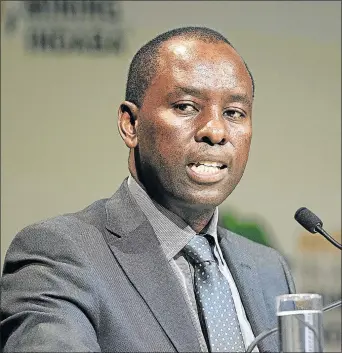  ?? Picture: TREVOR SAMSON ?? IN THE SPOTLIGHT: Mining lawyers label Minister Mosebenzi Zwane’s proposal for a new mining charter as ‘ultra vires’ or beyond those powers stipulated in the Minerals Act