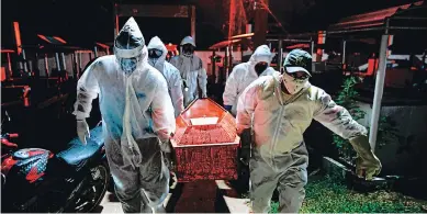  ?? AFP ?? MUERTES. Con 29,000 muertos por coronaviru­s, Brasil es el país más afectado en Latinoamér­ica.