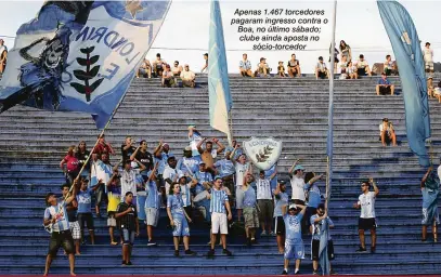  ?? Ricardo Chicarelli/14-04-2018 ?? Apenas 1.467 torcedores pagaram ingresso contra o Boa, no último sábado; clube ainda aposta no sócio-torcedor