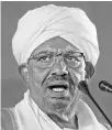  ??  ?? Omar al-Bashir