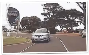  ?? Main picture: PAT SCALA ?? LEFT: An image of the wrong way driver in Torquay.