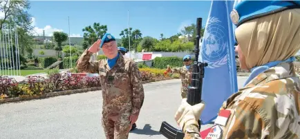  ?? Photo: UNIFIL ?? UN peacekeepe­r’s day marks the 20th anniversar­y of the adoption of the Security Council Resolution 1325 on women.