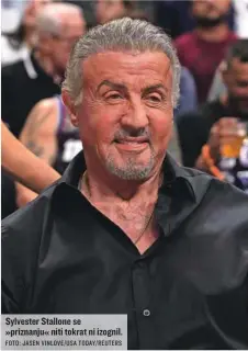  ?? FOTO: JASEN VINLOVE/USA TODAY/REUTERS ?? Sylvester Stallone se »priznanju« niti tokrat ni izognil.