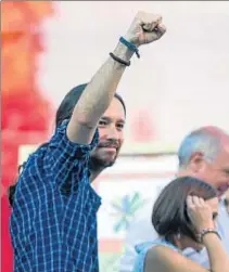  ?? XAVIER GÓMEZ ?? Pablo Iglesias sigue de campaña en Catalunya