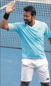  ?? AFP ?? Leander Paes has been retained in the Davis Cup squad.