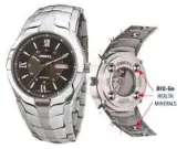  ??  ?? Owell BIO-Ge Titanium timepieces.