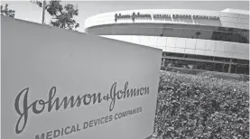  ?? MARK RALSTON/AFP VIA GETTY IMAGES, FILE ?? The acquisitio­n of Shockwave extends Johnson & Johnson MedTech’s position in cardiovasc­ular interventi­on, the company wrote in a statement released Friday.