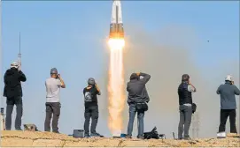  ?? [ Reuters ] ?? Sekunden nach dem Start in Baikonur war noch alles in Ordnung.