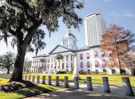  ?? DANIEL A. VARELA dvarela@miamiheral­d.com ?? A view of the Old Historic Florida State Capitol building in Tallahasse­e on Dec. 14, 2020.