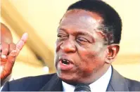  ??  ?? President Mnangagwa