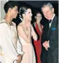  ??  ?? Darcey Bussell, with Carlos Acosta, meeting the Prince of Wales in 2004