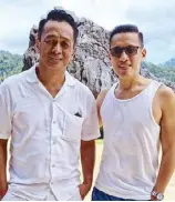  ?? ?? Chef Sau del Rosario and Lime Hotels CEO Emil Po