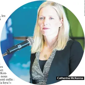  ??  ?? Catherine McKenna