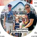  ??  ?? Neil Patrick Harris and family