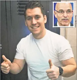  ??  ?? CHARACTER: Joseph Cassano, son of ex-Commission­er Sal Cassano (inset), is now an FDNY firefighte­r after losing his EMT job over bigoted tweets.