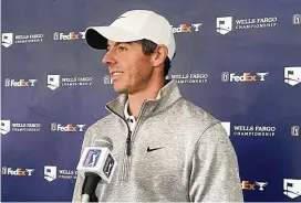  ?? BEN NUCKOLS / ASSOCIATED PRESS ?? Rory McIlroy is coming off a runner-up finish at the Masters, and he has plenty of good memories from the Maryland suburbs of Washington.